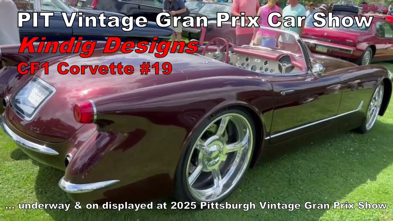 Brand New Custom-built Kindig CF1 #19 here at the 2025 Pittsburgh Vintage Gran Prix Car Show