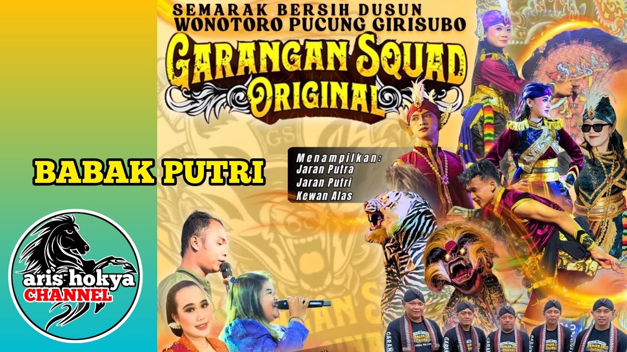 🔴 GARANGAN SQUAD ORIGINAL Babak putri // wonotoro pucung girisubo gk