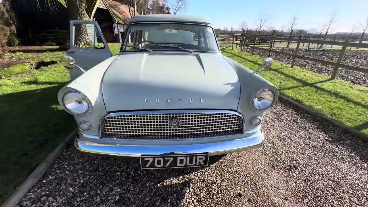 1958 MK2 Ford Consul in Stunning Condition with Amazing History .
