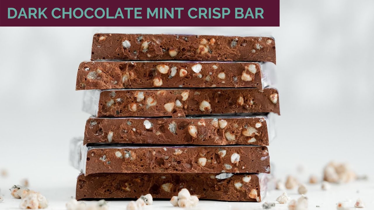 Dark Chocolate Mint Crisp Bar