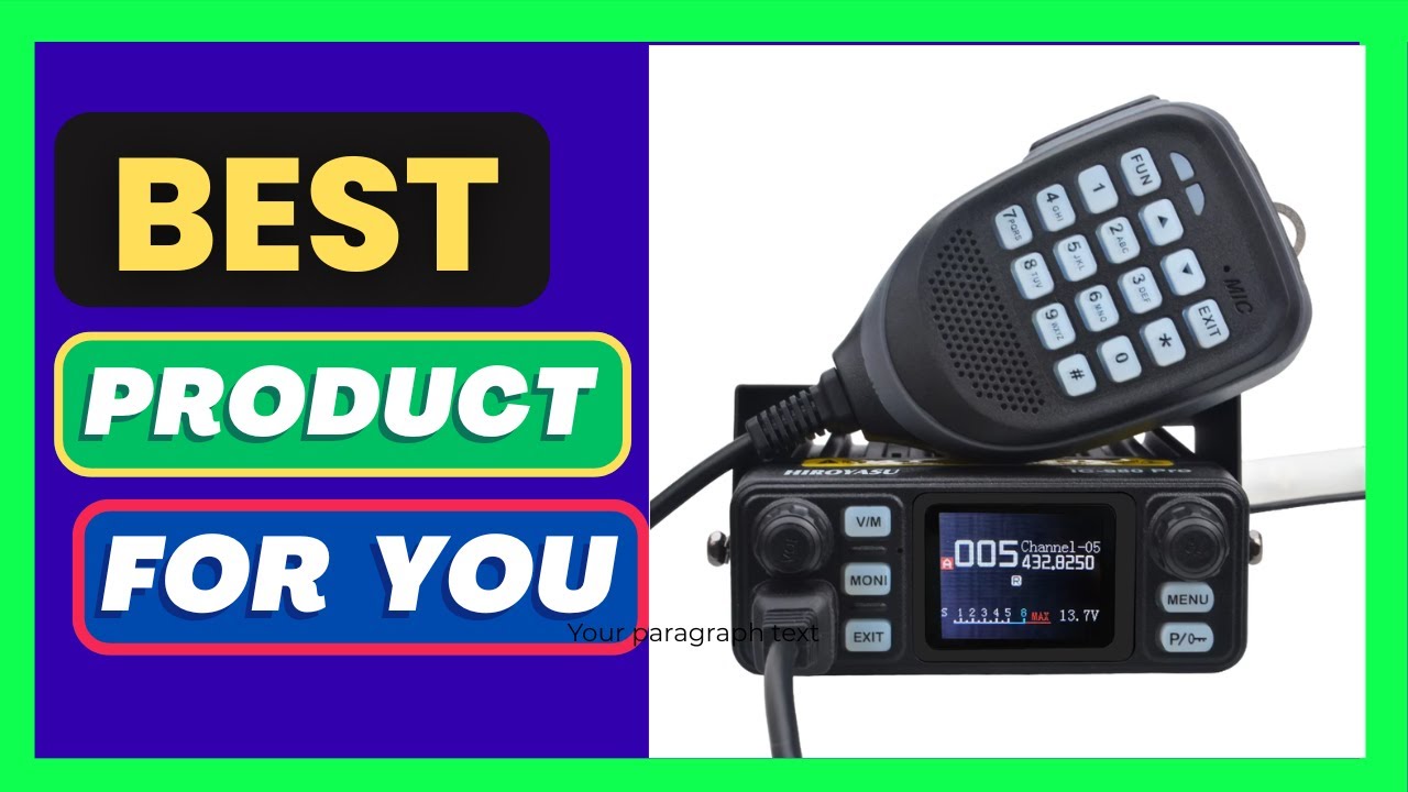 HIROYASU Walkie Talkie IC-980 Pro UHF