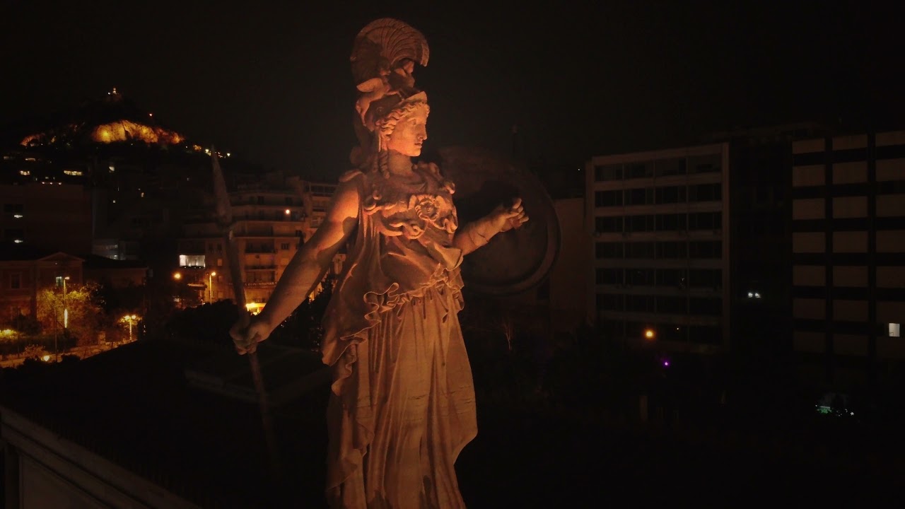 Academy of Athens and National Library | Dji mini 2 | Aerial view