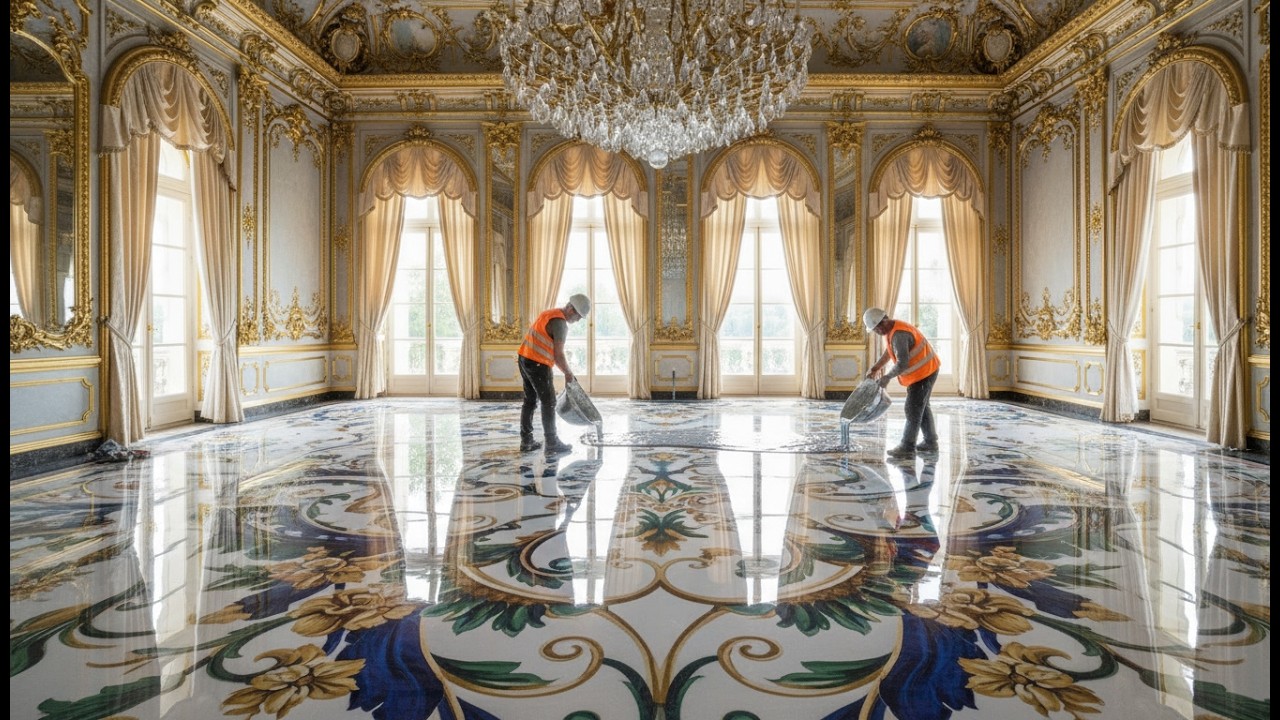 Best Luxury Epoxy Floor Ideas with Stone, Wood & 3D Resin Designs