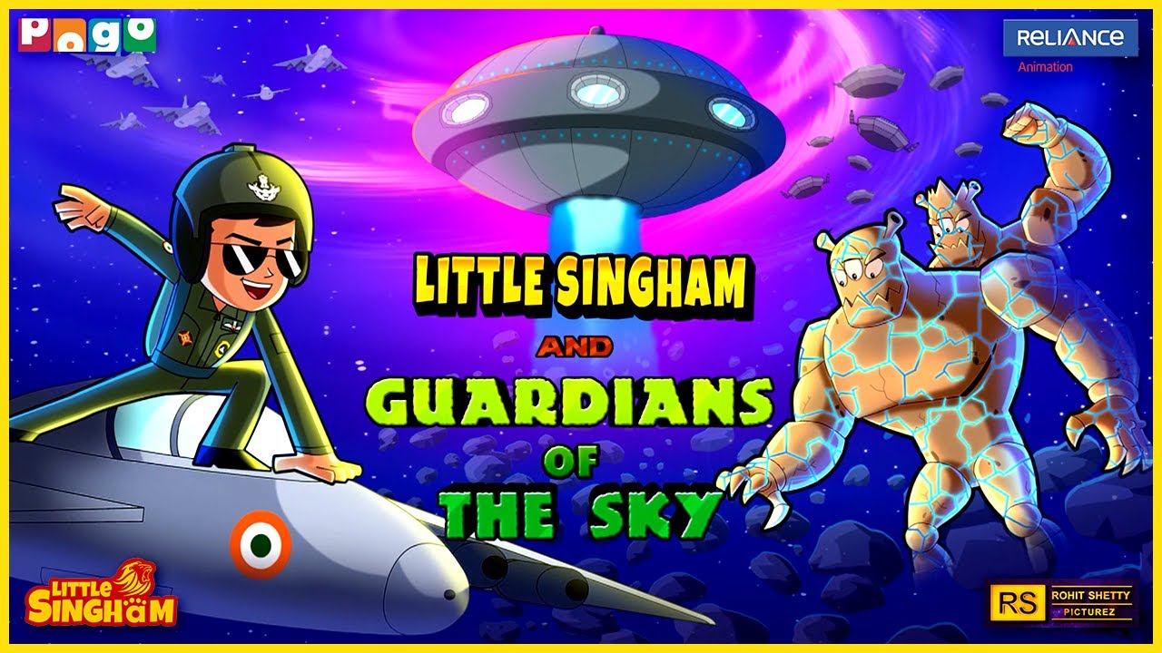 Little Singham vs Guardians Of the Sky 💥 Krokota Alien Attack on Mirchi Nagar!