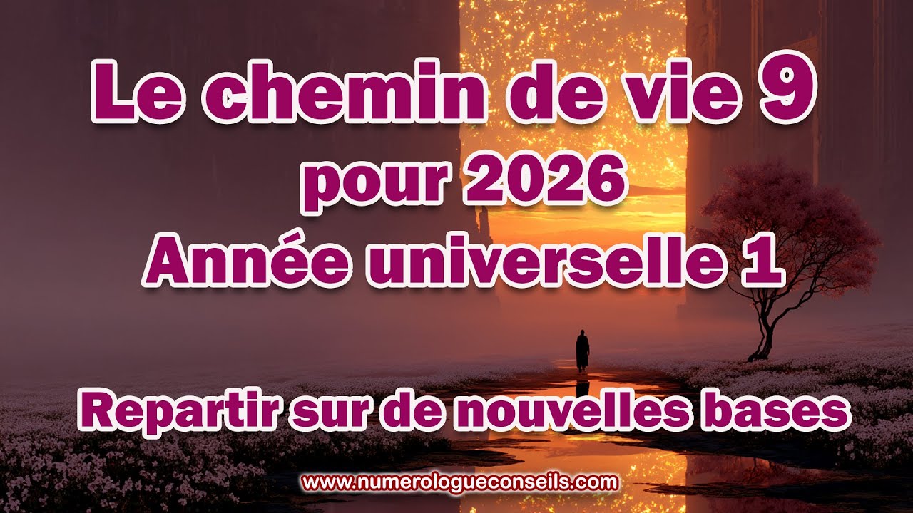 Le chemin de vie 9 en 2026 :  Recommencer