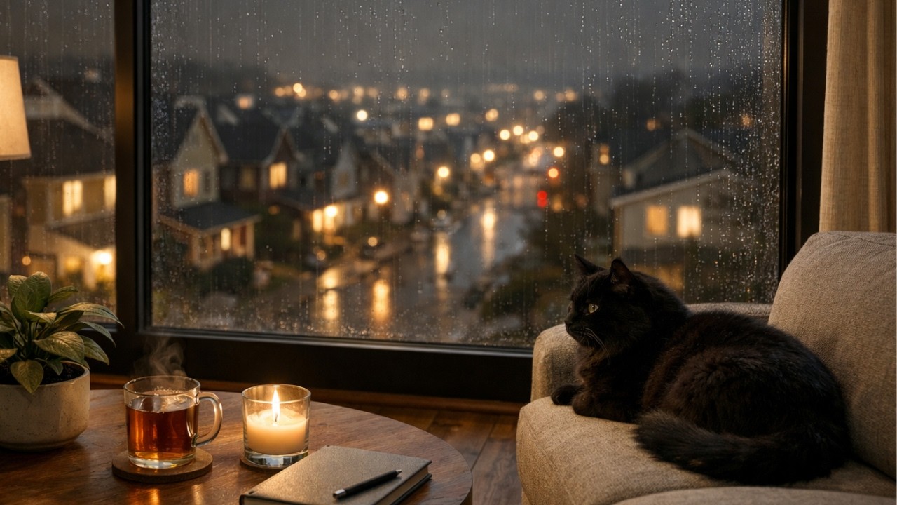 Rainy Lofi Jazzhop🌧️ | Soft Beats for Cozy Nights