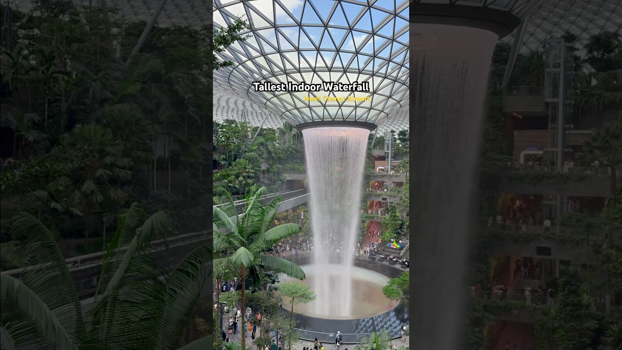 The best airport | world tallest indoor waterfall | 