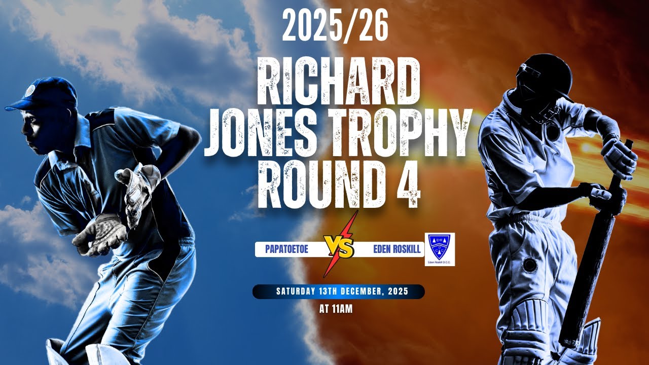 2025/26 Auckland Premier Men Richard Jones Trophy Round 4 - Papatoetoe vs Eden Roskill