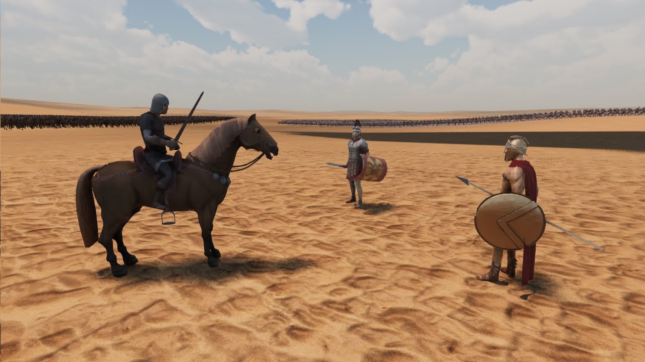 10,000 Spartans VS 10,000 Roman Soldiers VS 10,000 Cavalry Knights | UEBS 2