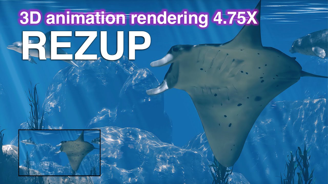 CG rendering 4.75X example - Aquarium