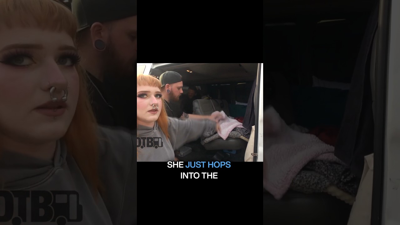 Not Enough Space shows you Lizzie's bench in their tour van! #digitaltourbus #notenoughspace