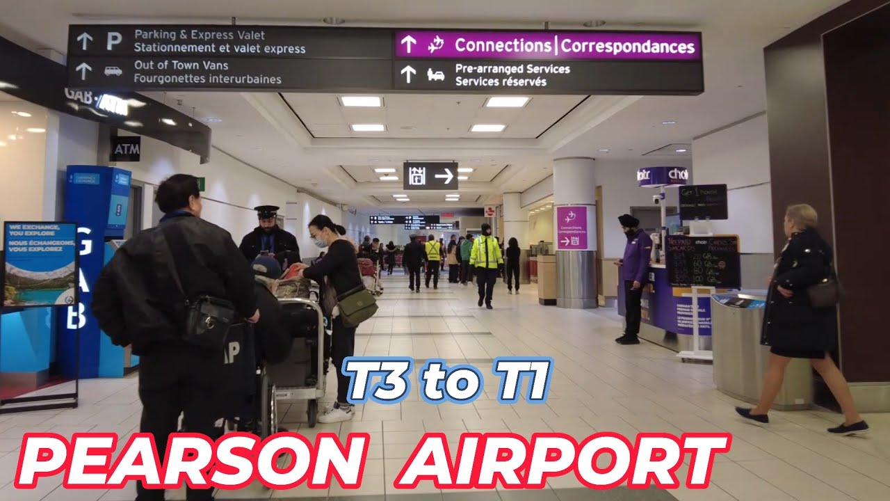 Полное руководство о том, как добраться из Терминала 3 в Терминал 1 в аэропорту Торонто Пирсон на...