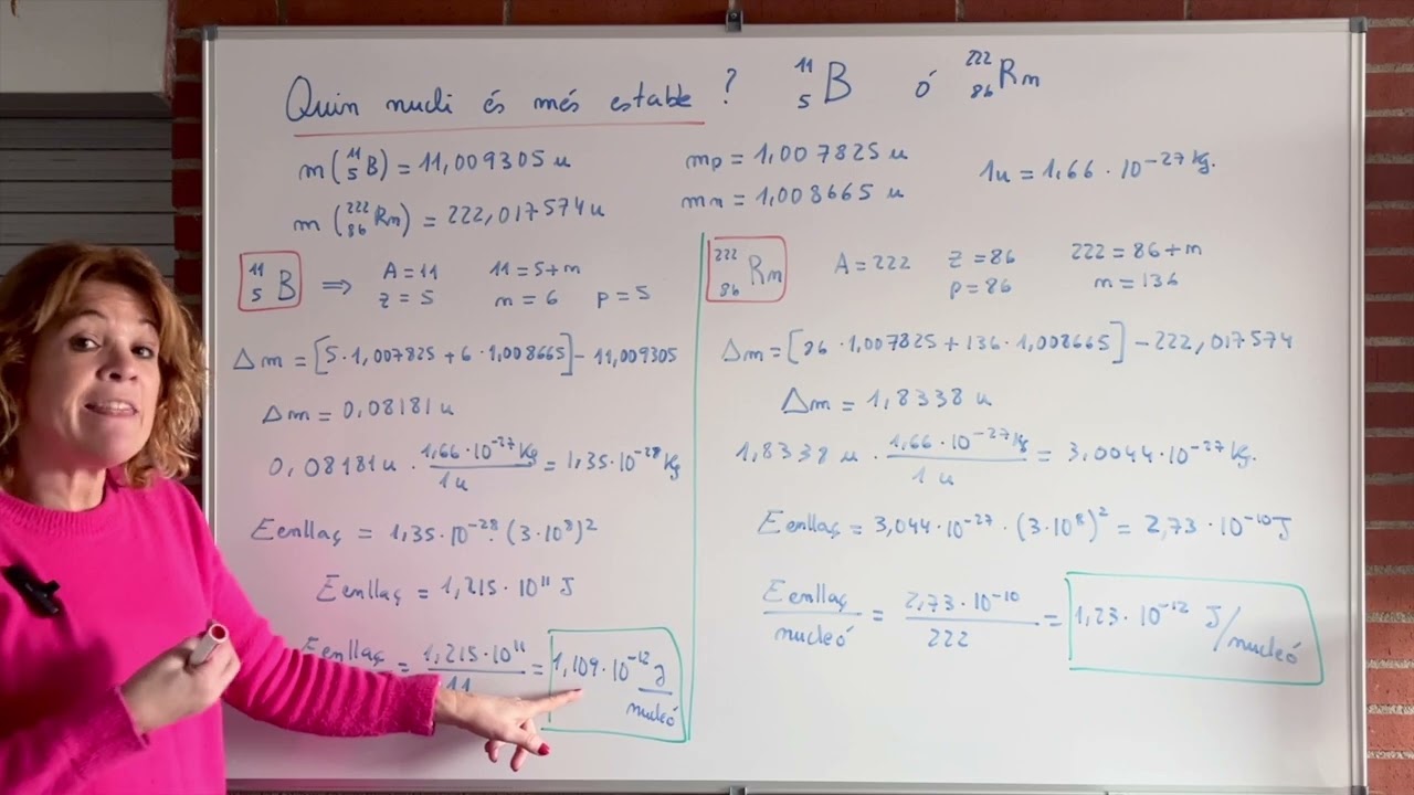 7.5 Quin nucli és més estable?