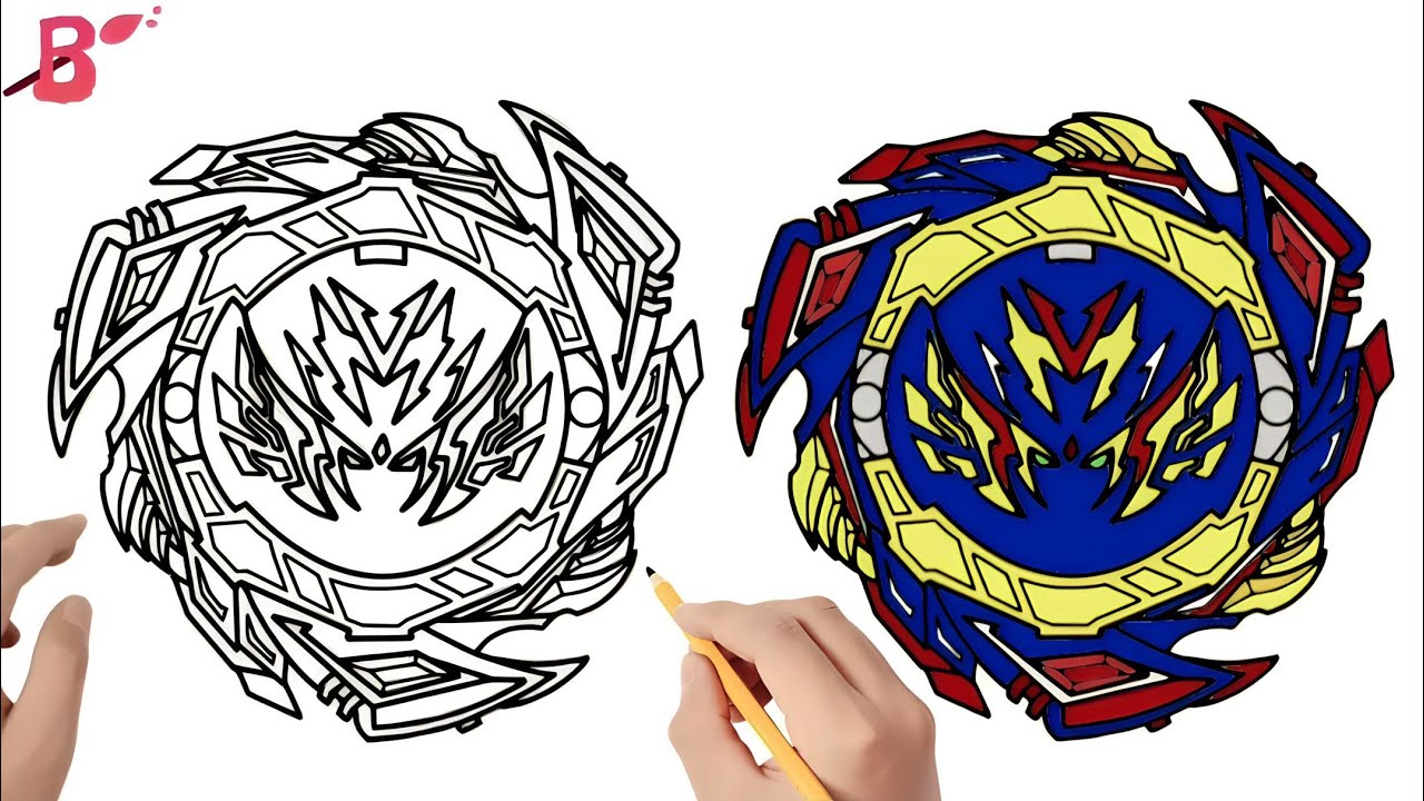 Beyblade Drawing | How to Draw Beyblade ( Brave Valkyrie ) step by step | Como Desenhar Beyblade