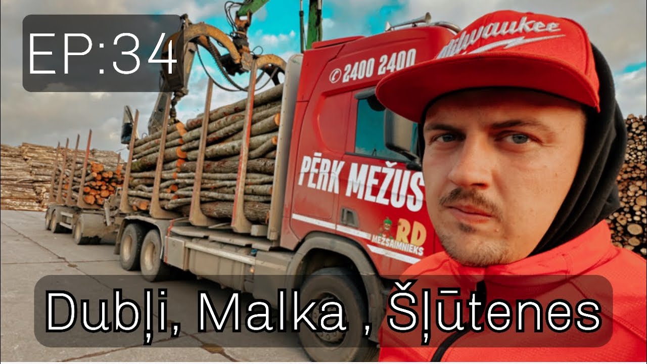 Latvian Timber Truck EP:34 Dubļi ,Malka, Šļūtenes un ciemos Pie BK auto Kaspara