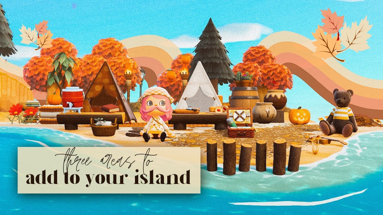 3 Easy Areas to Add to Your Island | Bus Stop, Dog Park & Beach Camp