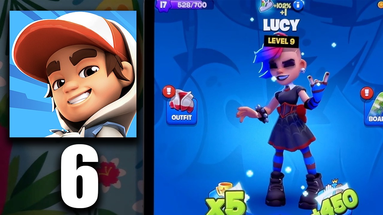 Subway Surfers City - Персонаж Люси - Новые награды - Геймплей, прохождение (iOS, Android) Часть 6