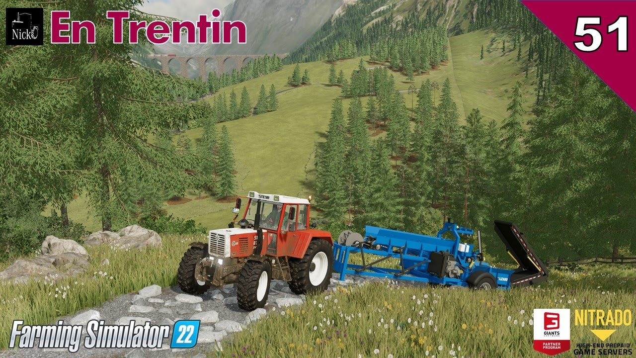 FARMING SIMULATOR 22 ⛰️ En Trentin 🌲 La mulattiera insidiosa, ma lo Steyr... vince! ep. 51