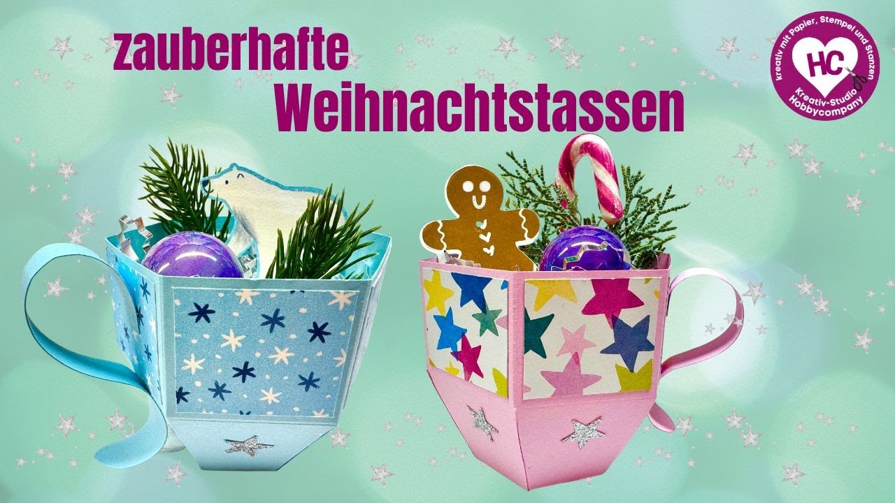 DIY Weihnachtstassen: Einzigartige Geschenkverpackungen aus Papier