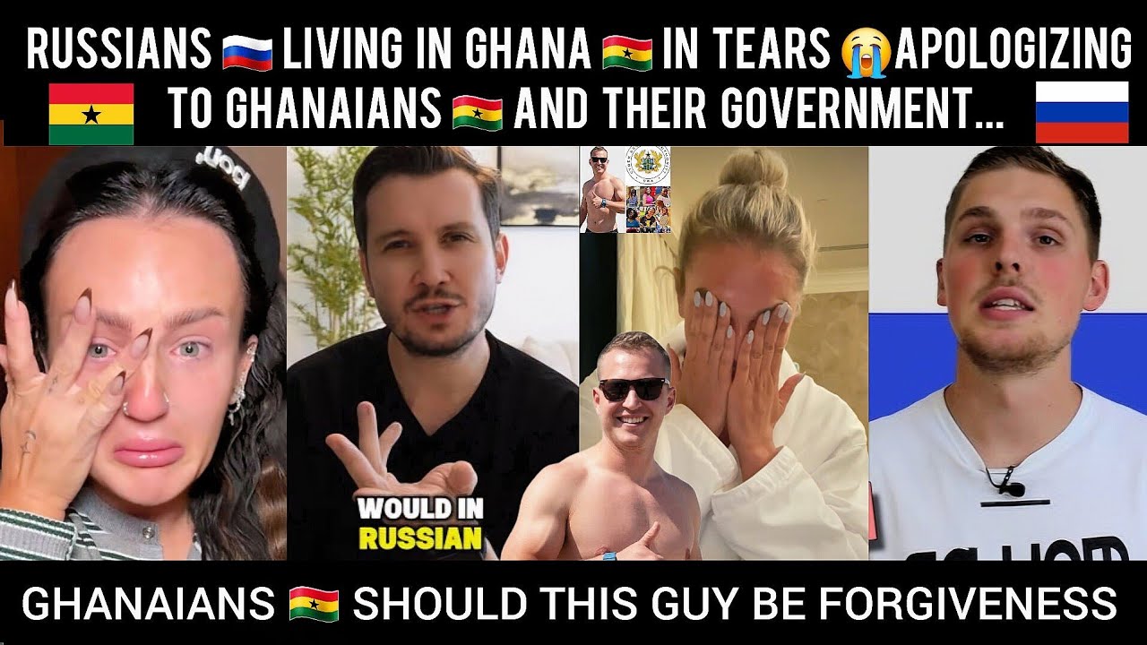 Russians 🇷🇺 Living In Ghana 🇬🇭 In Tears 😭 Apologizing To Ghanaians 🇬🇭 And Their Government...