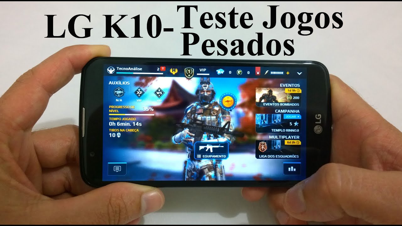 LG K10 - Teste em Jogos Pesados