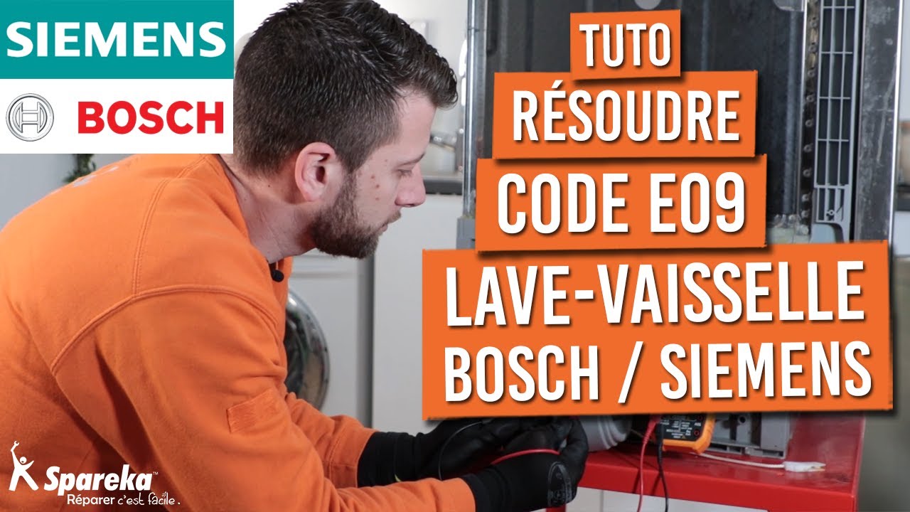 Как устранить код ошибки E09 на посудомоечной машине BOSCH или SIEMENS