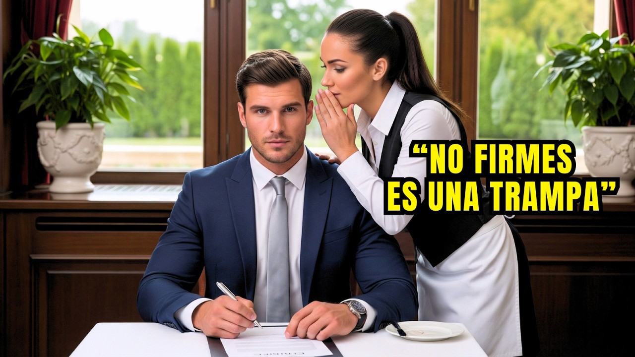 “No firmes esto” La mesera susurró al Millonario y lo que él hizo sorprendió a todos