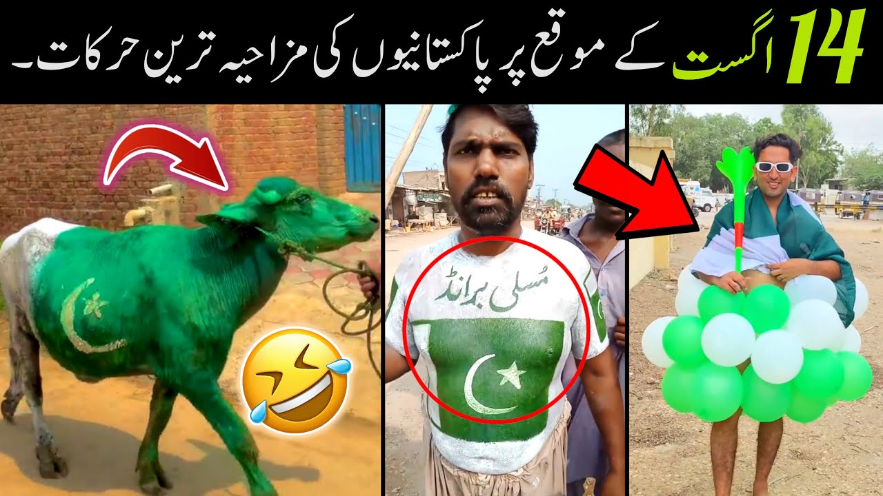 Most Funny Moments Of Pakistani People On 14th August 😅😜 | pakistani funny video 