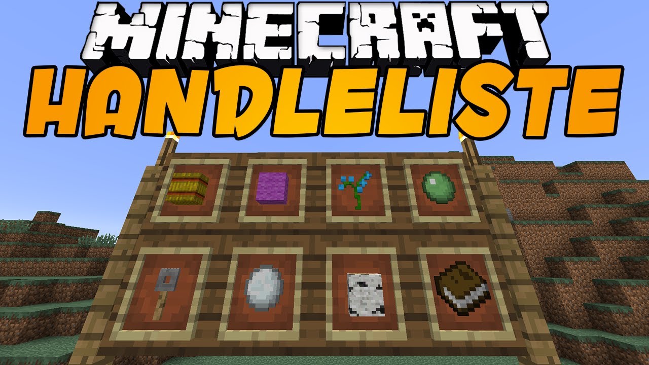 HANDLELISTE - Minecraft