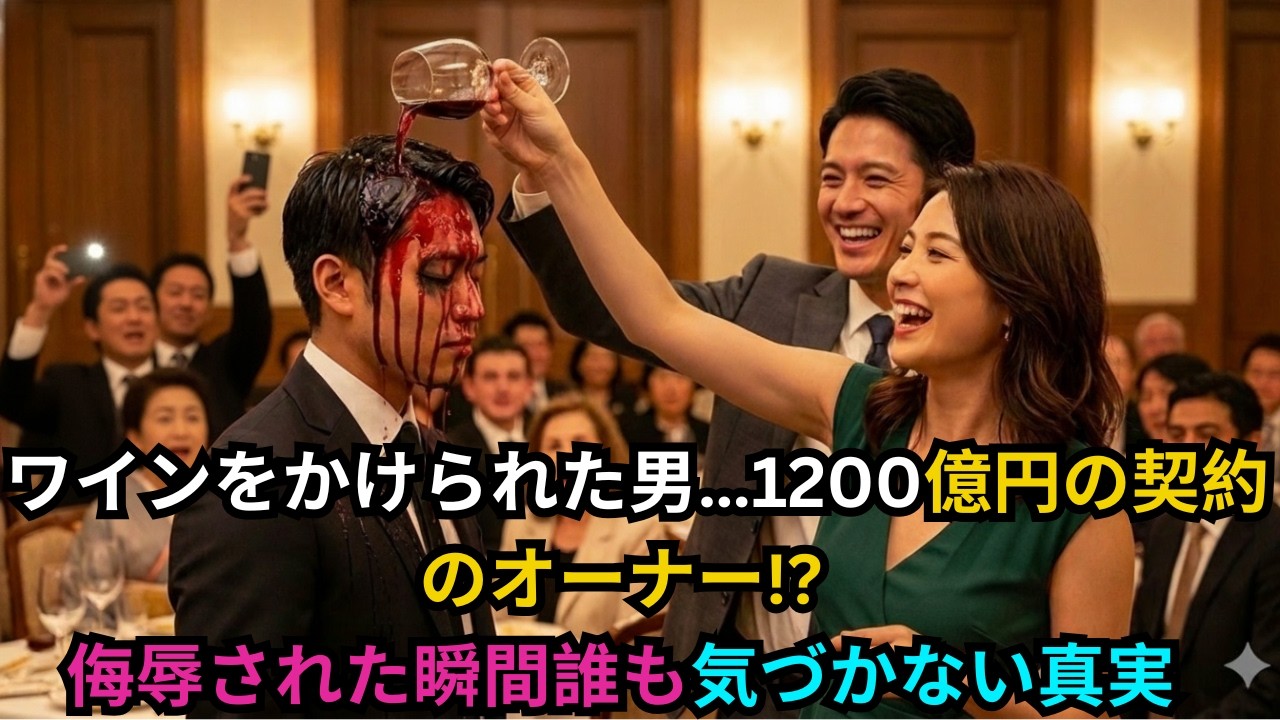 彼が1200億円の契約を結ぶ会社のオーナーだと知らず、彼にワインをかけた。トライアンフ・ストーリー