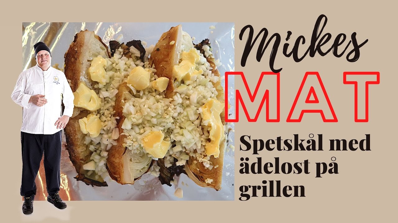 MICKES MAT - Spetskål med ädelost på grillen