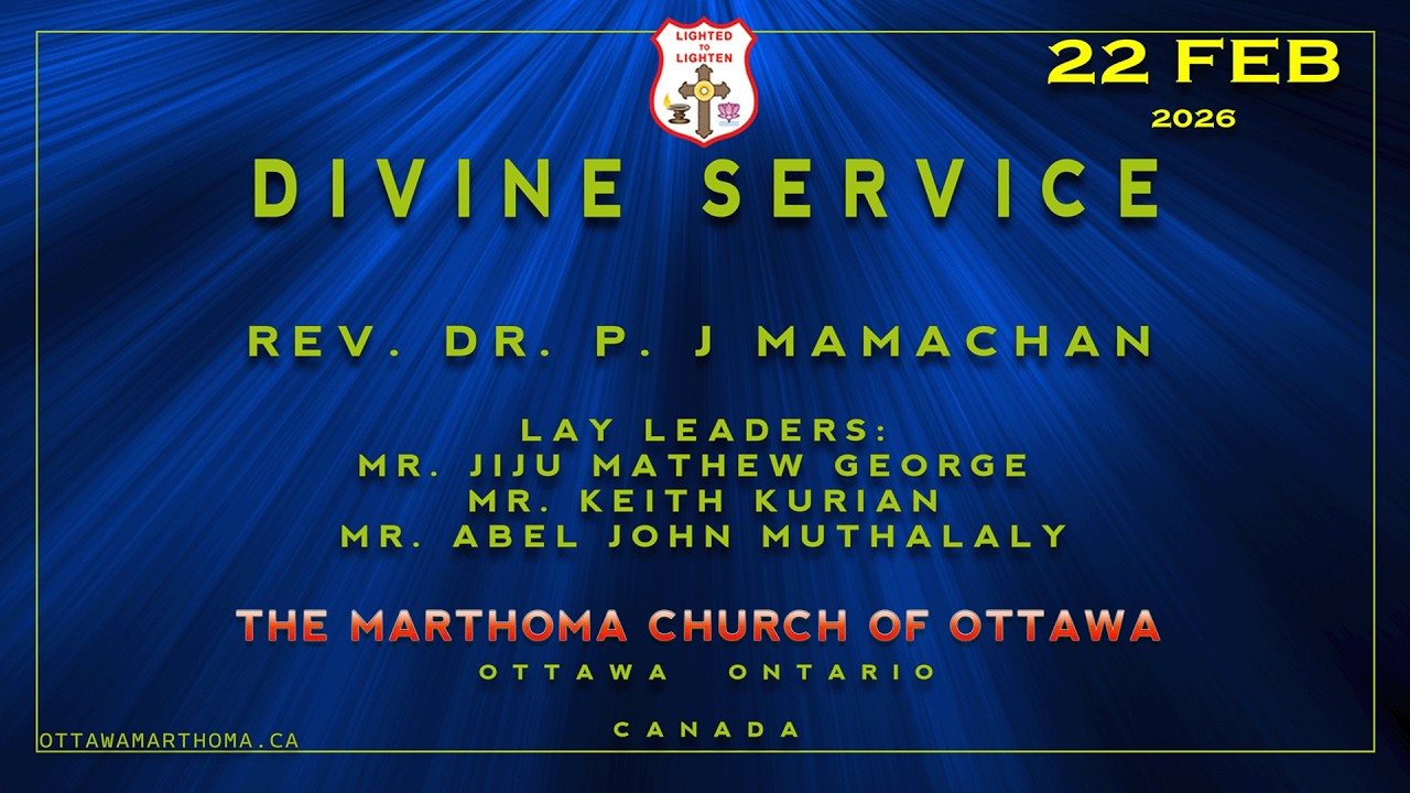 DIVINE SERVICE | Mar Thoma Church Ottawa | ENGLISH| 22 FEB 2026