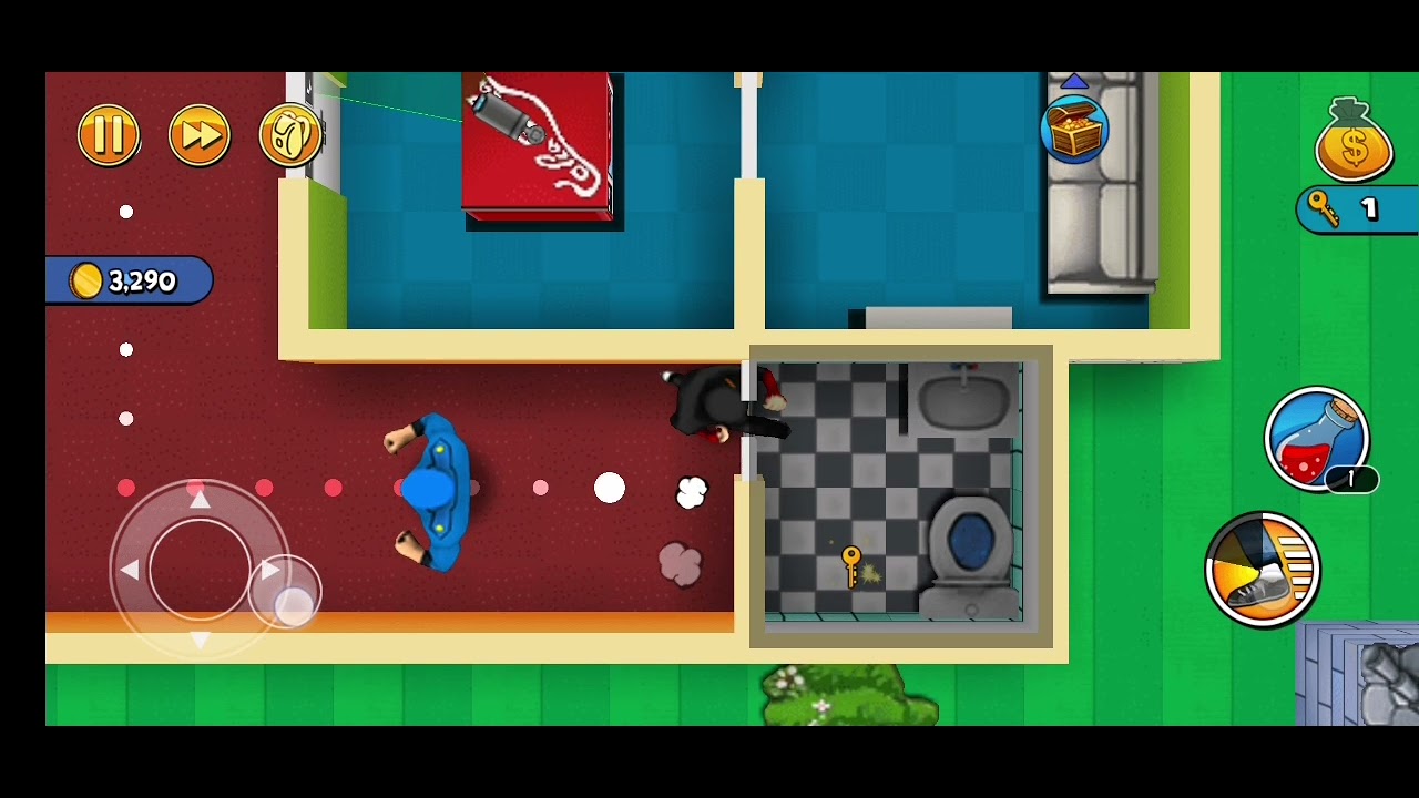 Robbery Bob prison 6 walkthrough
