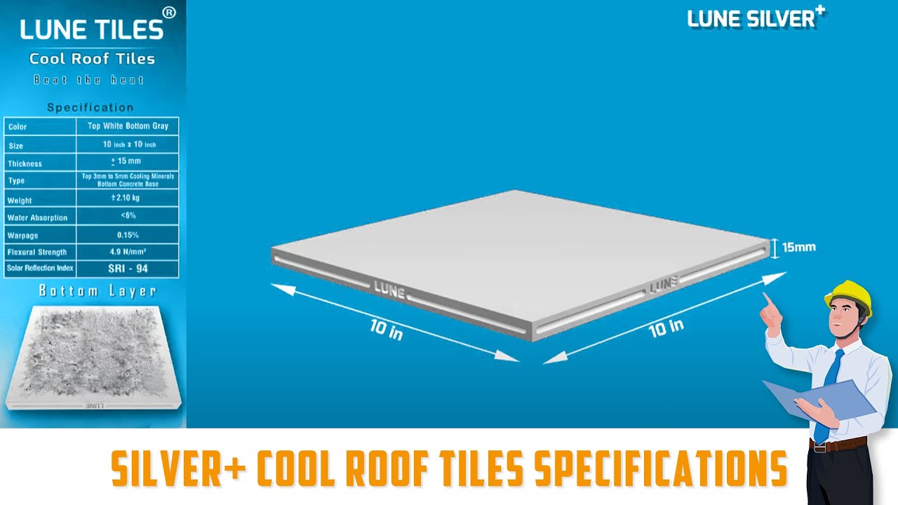 Lune Silver+ Cool Roof Tiles