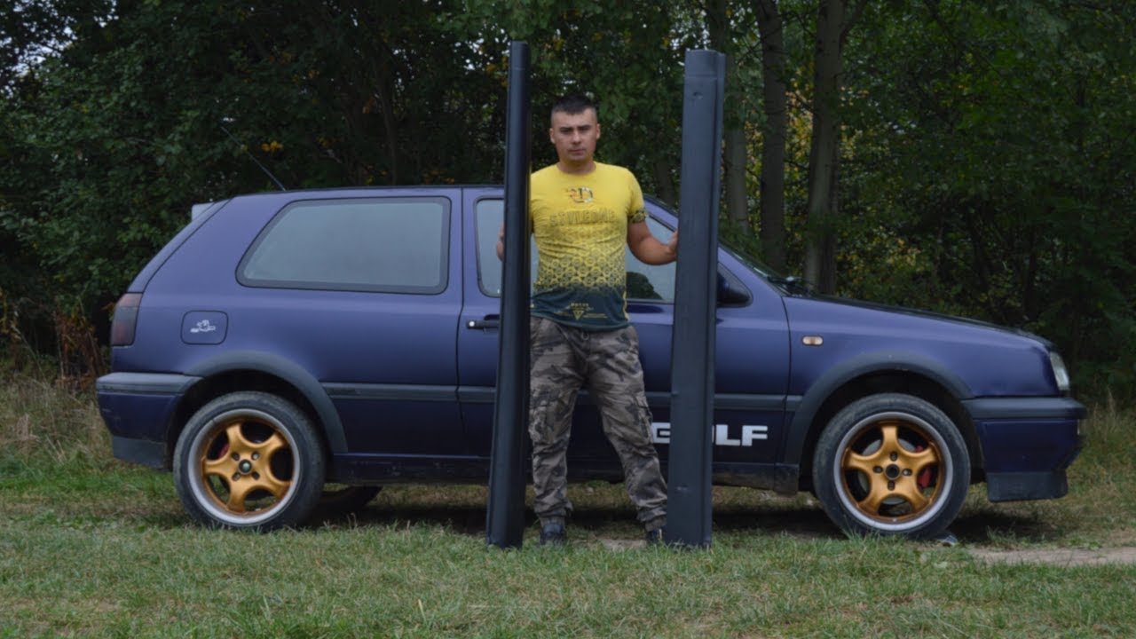 Tuning wizualny VW GOLFA III - Nakładki na progi #12
