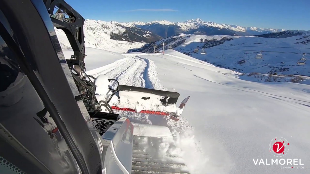 Pr&eacute;paration de domaine skiable - Valmorel