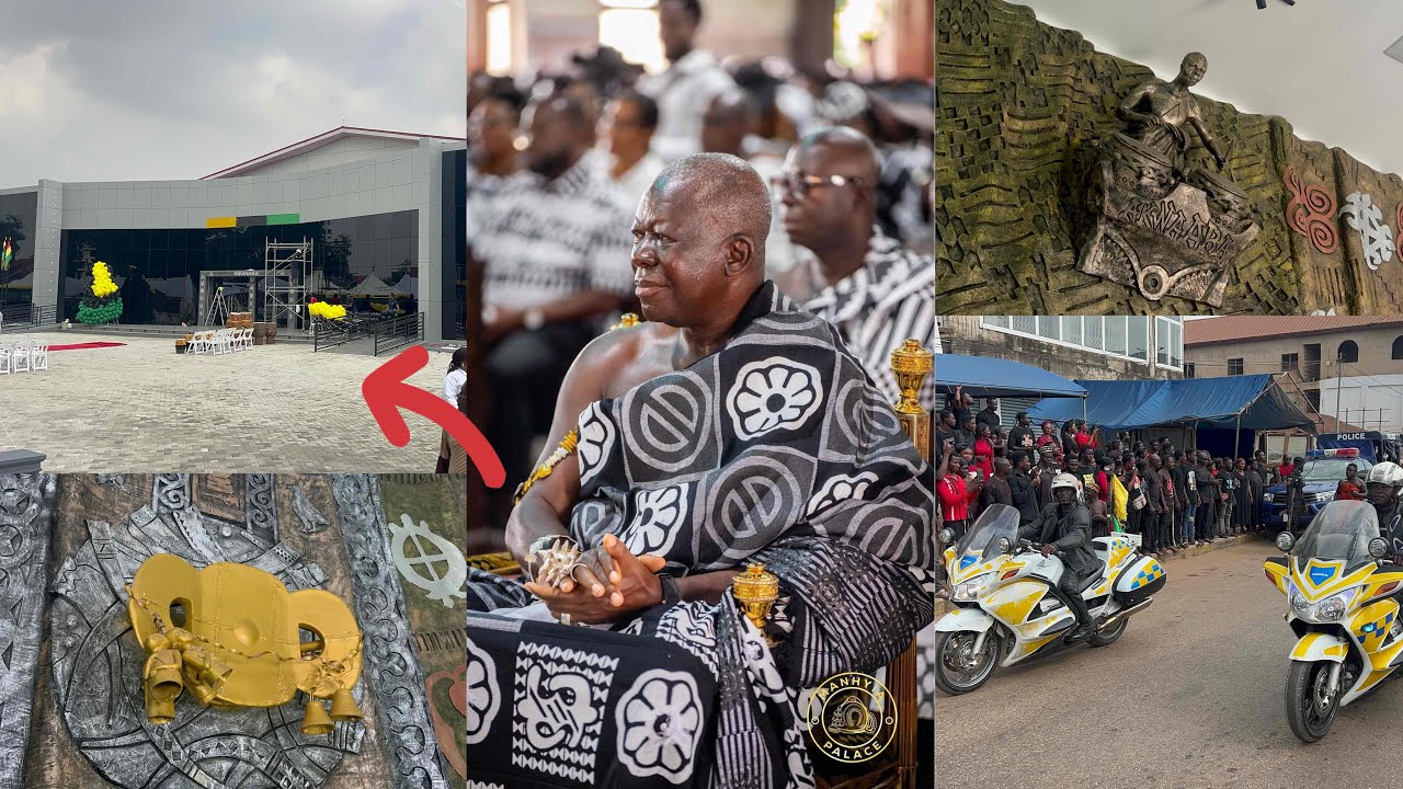 Wow Otomfo) Osei Tutu || Build His First Beautiful big Auditorium Hall in Kumasi at Manyhia Palace🔥