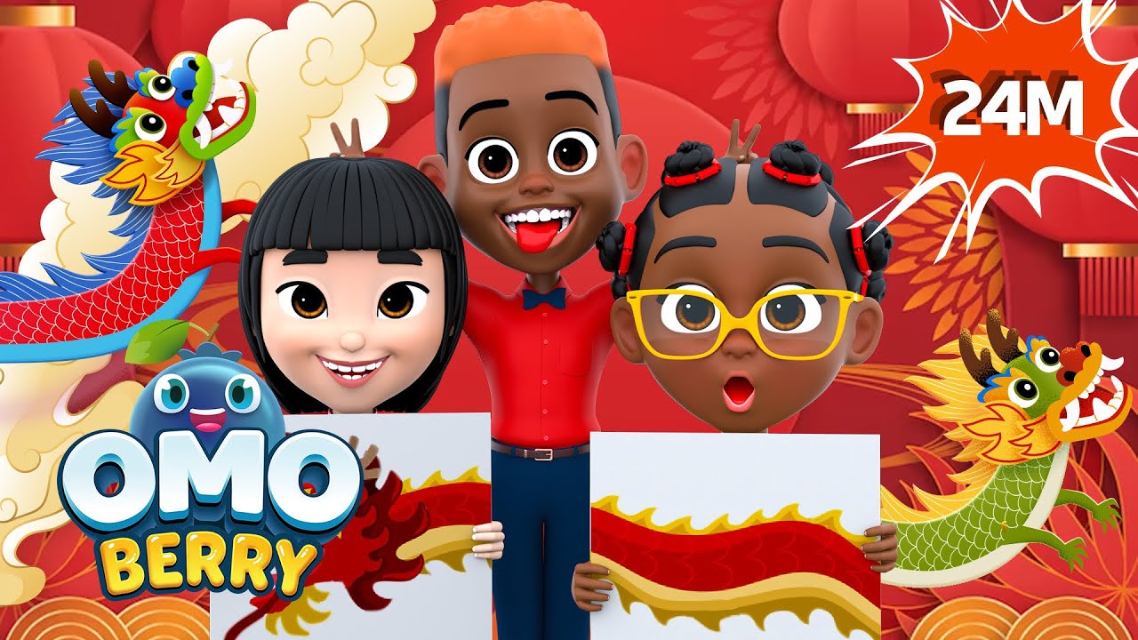 Happy Chinese New Year Lunar New Year Song + More OmoBerry Kids Songs & Learning Songs