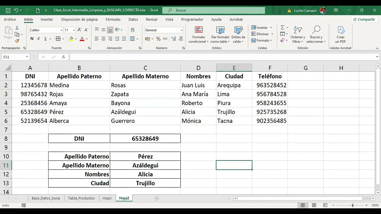 Sesión 3 - Parte 2 - Excel Intermedio