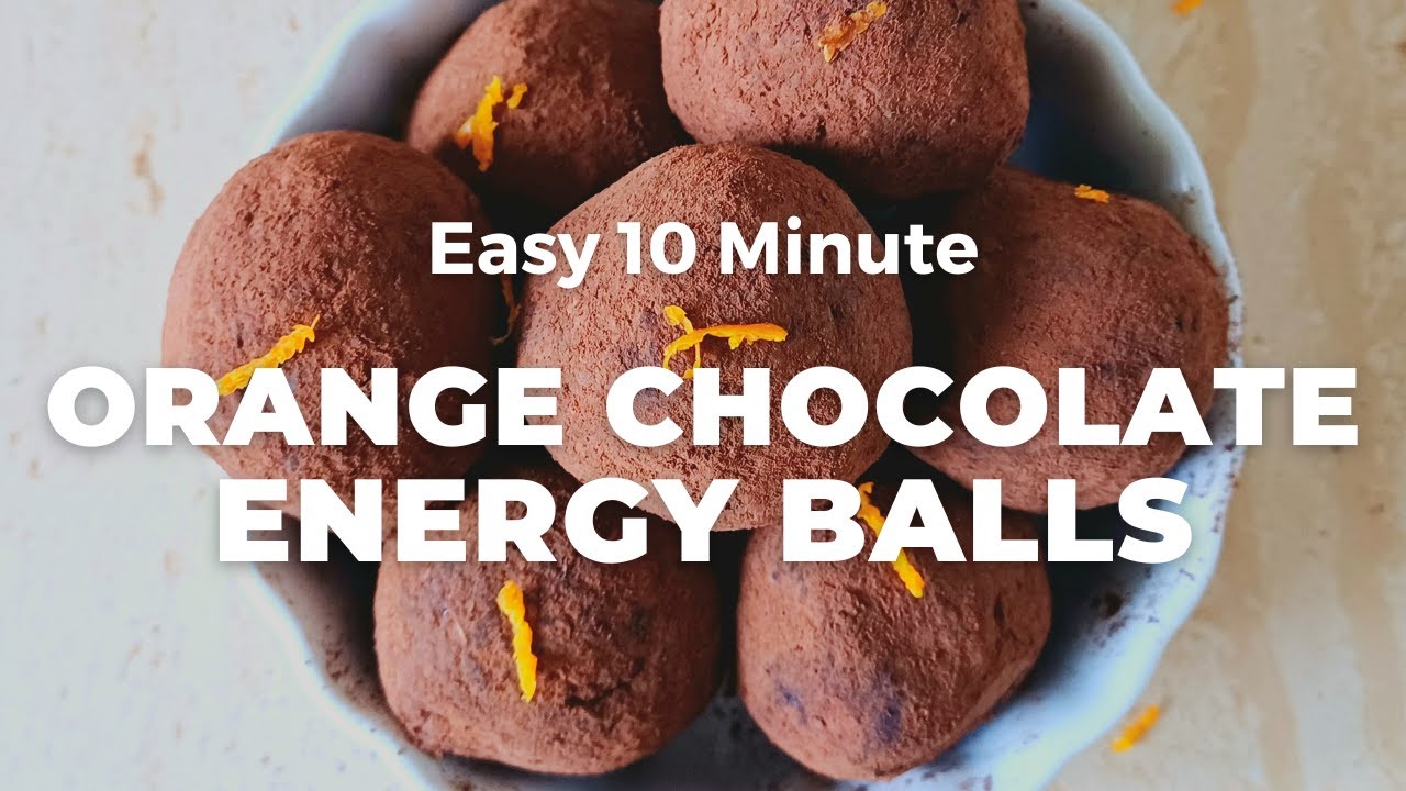 Orange Chocolate Energy Balls l No Bake Energy Balls - Flavours Treat