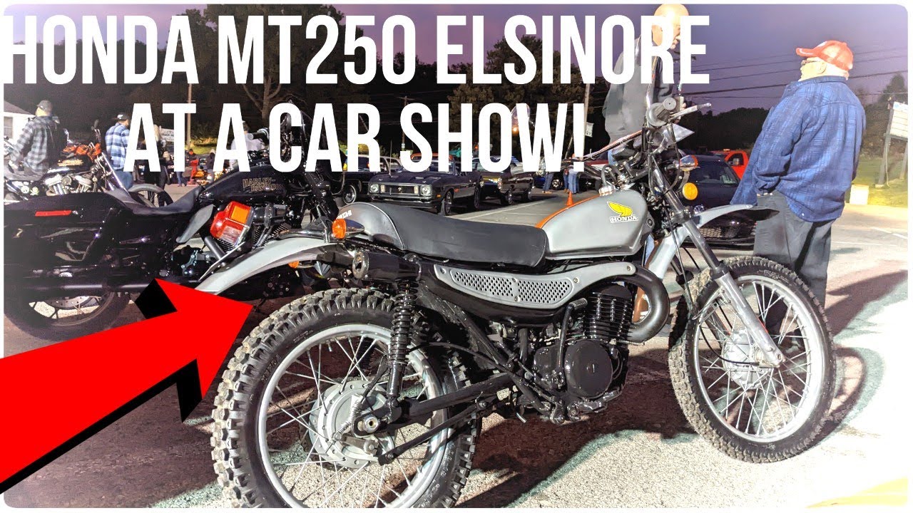 Riding My Honda MT250 Elsinore to a Car Show
