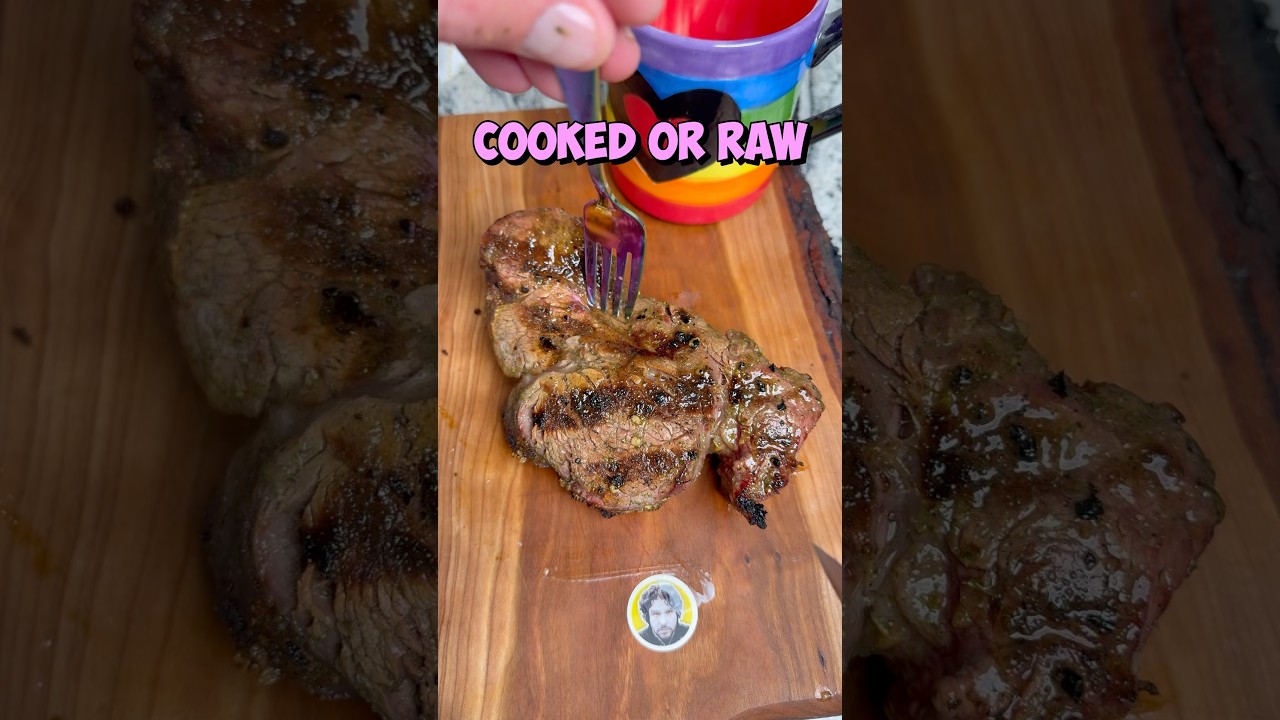 Cooked or raw steak 🥩