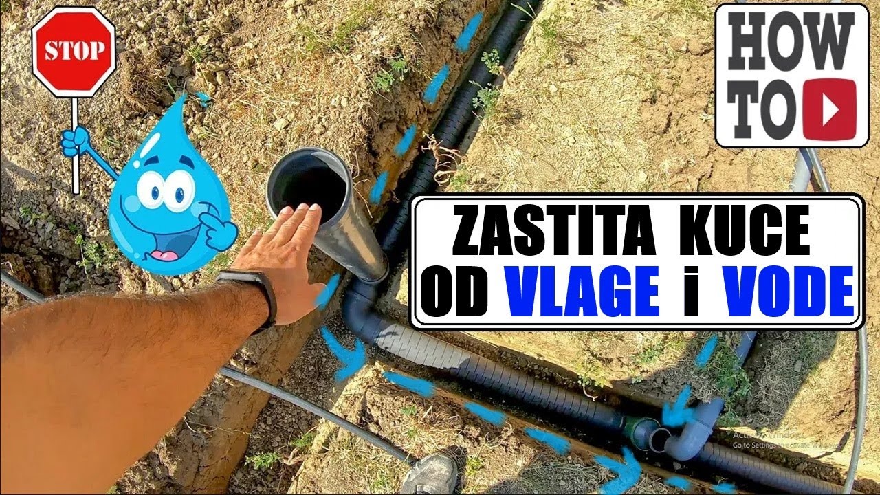 Drenaza kuce i temelja - DIY French Drain for house and foundation
