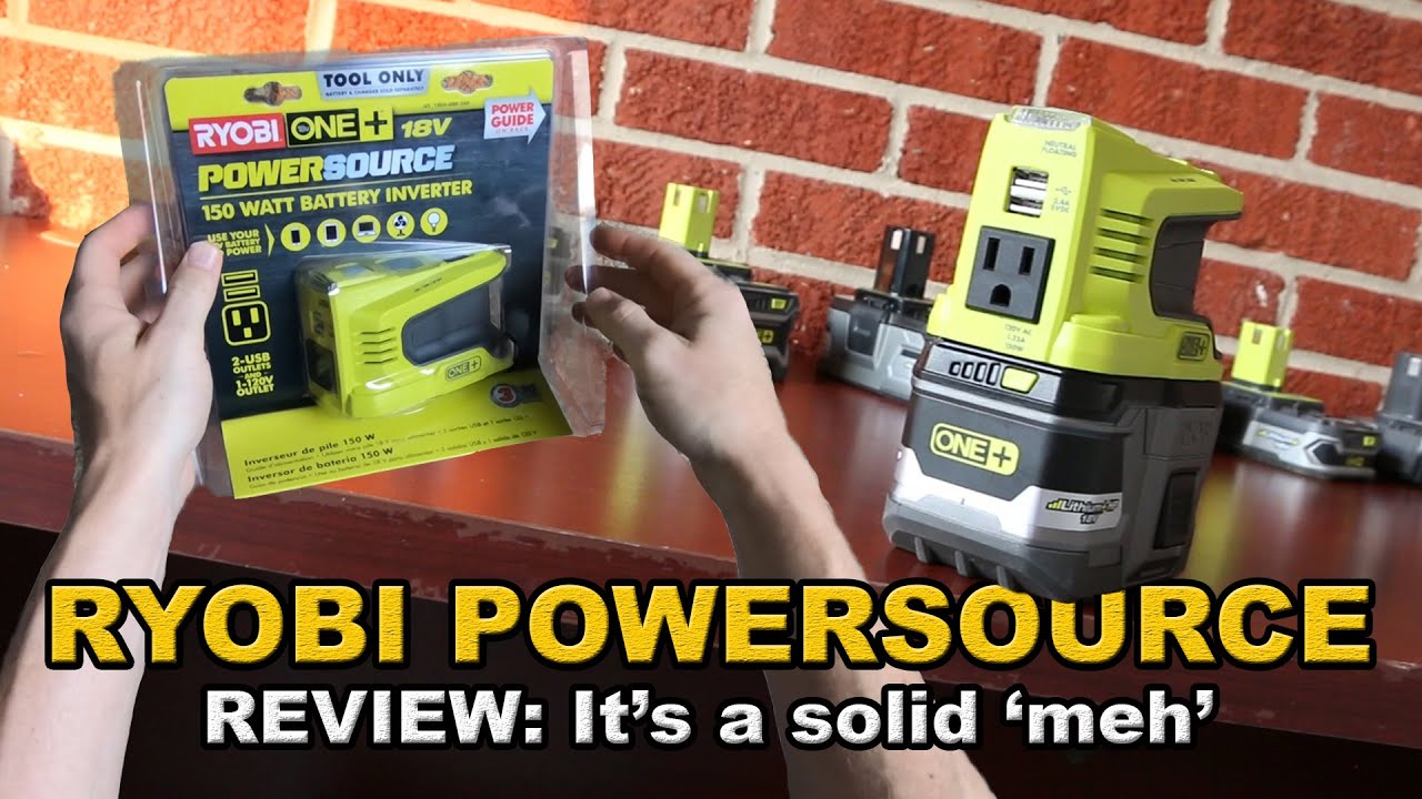 Обзор Ryobi Powersource 150 для аккумуляторов ONE Plus 18 В. НЕ ПОКУПАЙТЕ