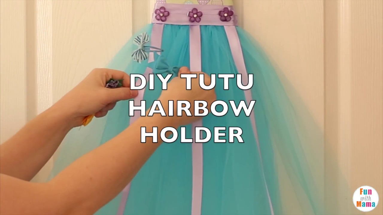 How To Make A Tutu Hair Bow Holder Diy bow organizer