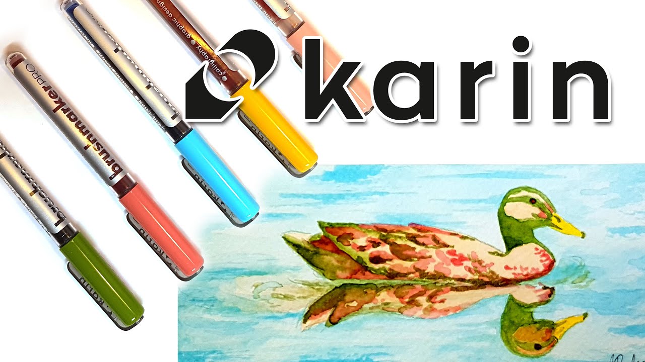 April 2022 #KarinColors 5 Marker Challenge with Karin Brushmarker Pro