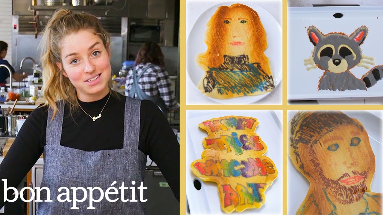 Pro Chef Tries Pancake Art for the First Time | Bon App&eacute;tit