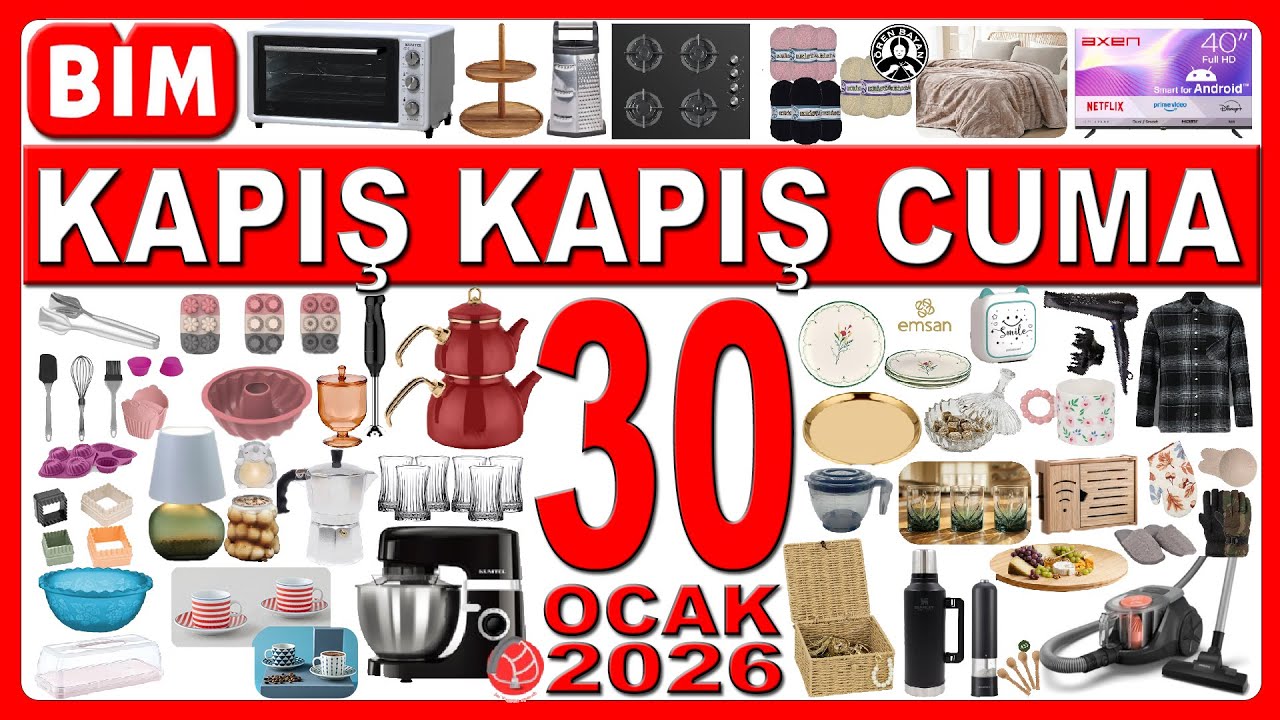 BİM ÇEYİZLİK CUMA | ELEKTRİKLİ KÜÇÜK EV ALETLERİ |BİM AKTÜEL 30 OCAK 2026 KATALOĞU | BİM BU HAFTA