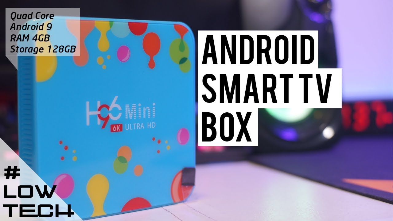 H96 Mini Android Smart TV Box | Quadcore, RAM 4GB/128GB, 6K, Android 9 (Unboxing+Review) #LowTech