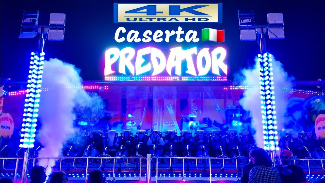 Capua Giostre 2023 🇮🇹 TOP SPIN PREDATOR Offride | Lunapark 4k.